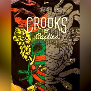 Crooks and castles Medusa t-shirt size Large
